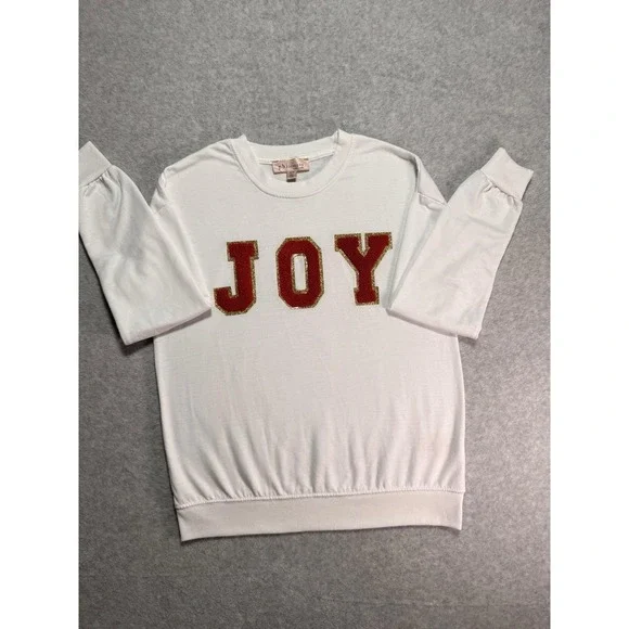 White Christmas Sweater Long Sleeves Size Xs Women's - Picture 4 of 11